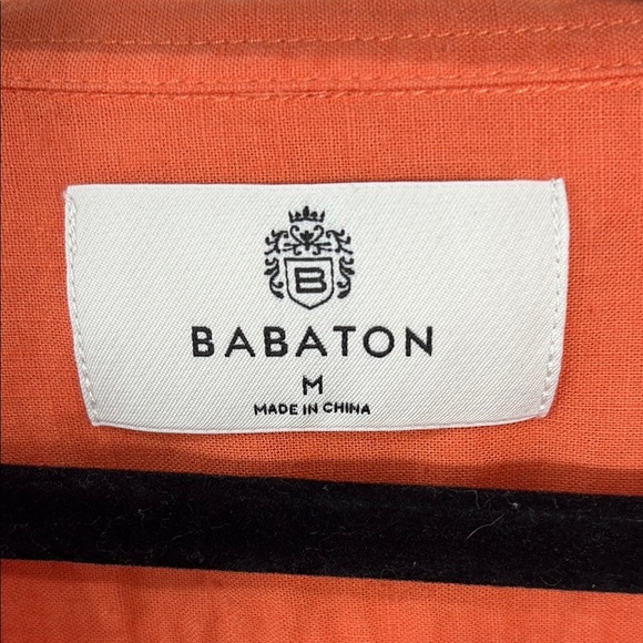 Babaton utility Relaxed Button Down Shirt Notched Collar - Picture 3 of 12